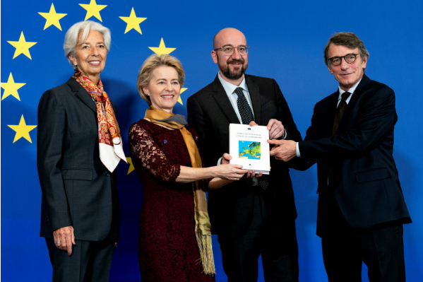 歐盟委員會首位女性主席馮德萊恩強調竭盡所能A打造一個更強大的聯盟C(法新社)