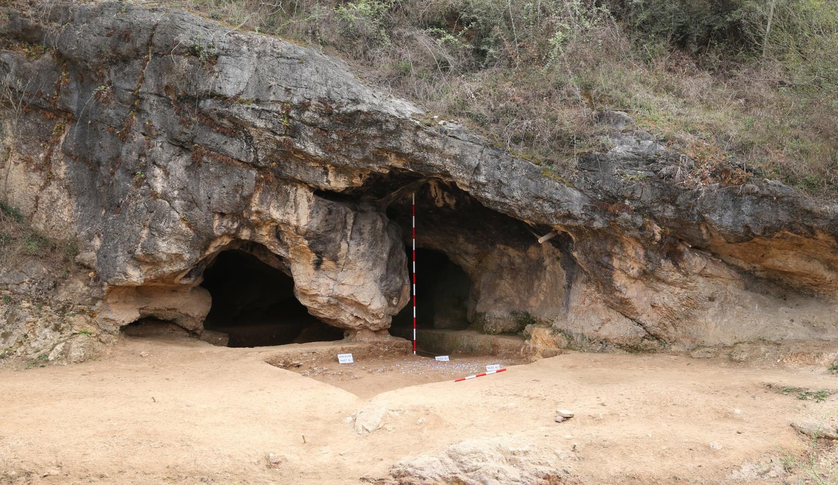 疥疙洞遺址近景�C(陝西省考古研究院供圖)