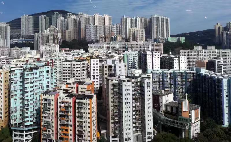 花旗銀行調查顯示近半數市民料香港未來一年樓價下跌C]中新社資料圖^