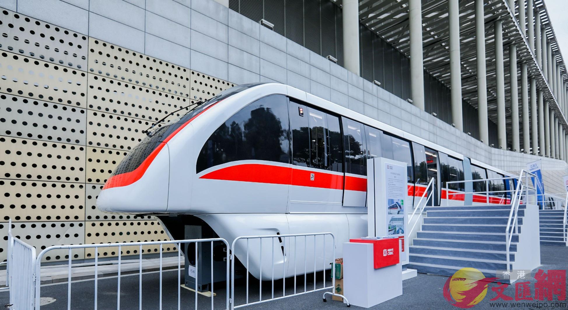 跨座式單軌列車即將在安徽投入使用]記者 王莉/攝^