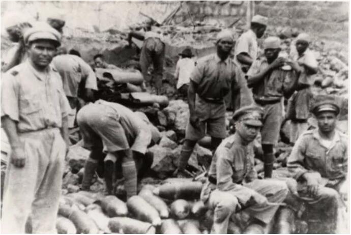 1931年8月13日二龍喉軍火庫發生爆炸C圖/澳門檔案館