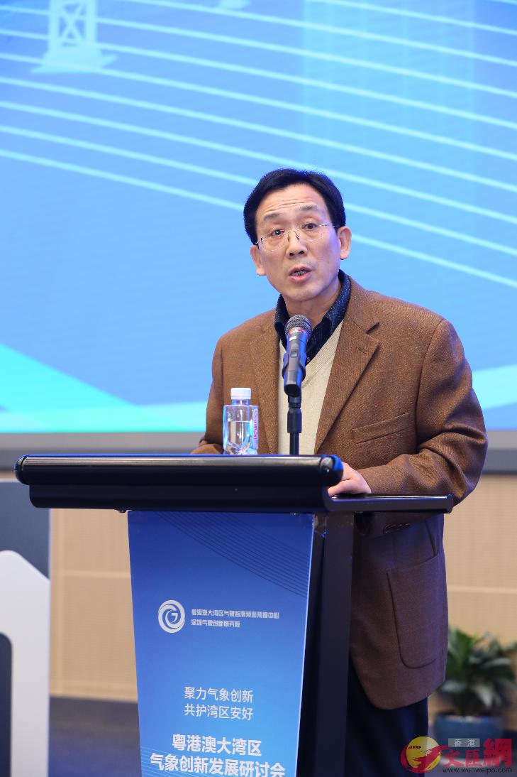 王建林表示A中國氣象局將全力支持粵港澳大灣區氣象科技發展C]香港文匯網記者毛麗娟 攝^