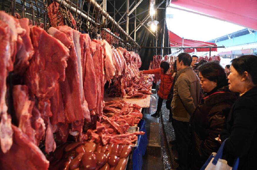 非洲豬瘟導致香港豬肉價格暴漲]香港文匯報資料圖^