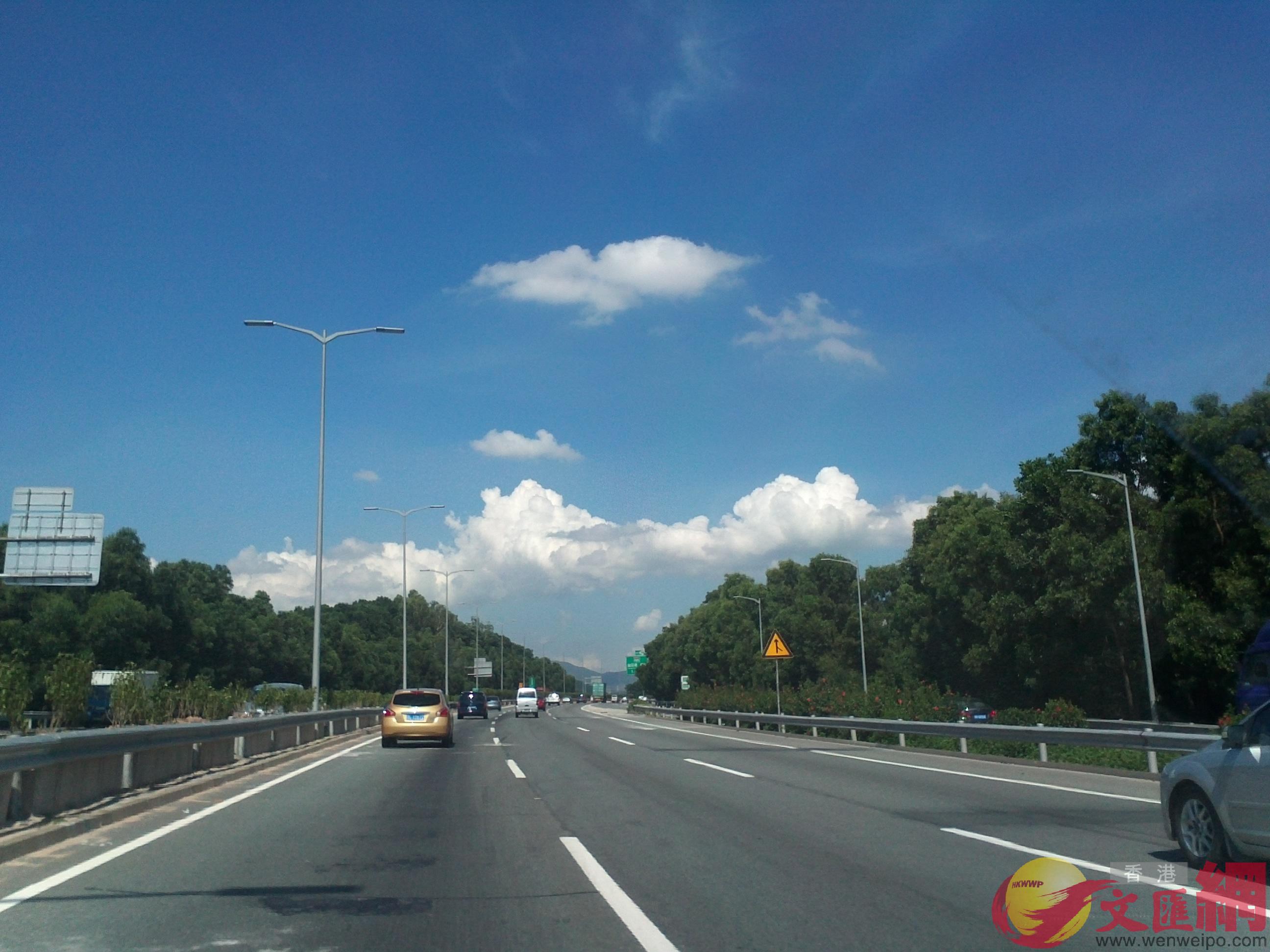 目前廣東全省高速公路通車里程達9495公里，連續6年全國第一。(方俊明攝) 