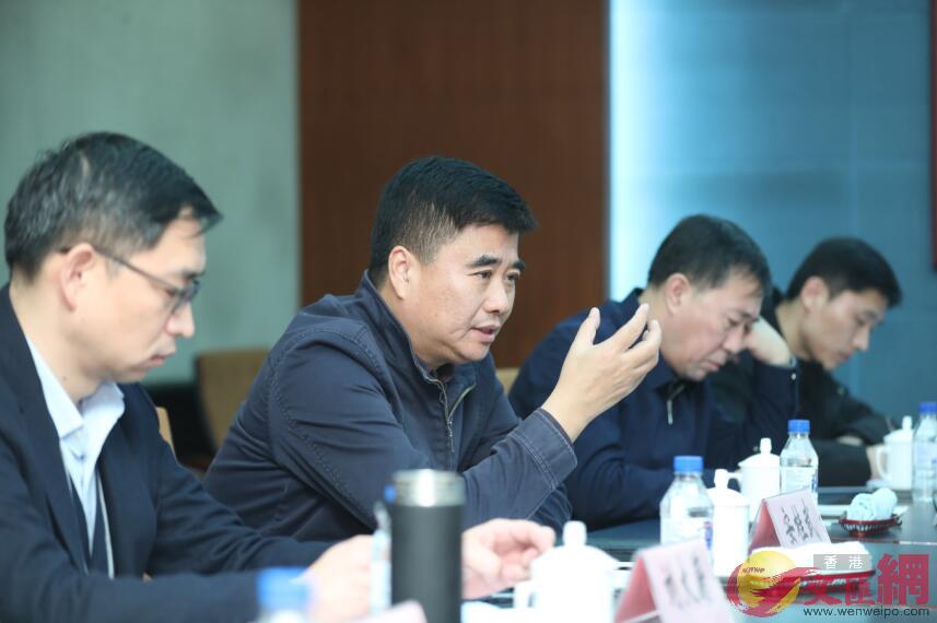 吉林省發改委主任安桂武表示，老工業基地經濟轉型關鍵時期，企業發展更需要品牌開路(記者盧冶 攝)