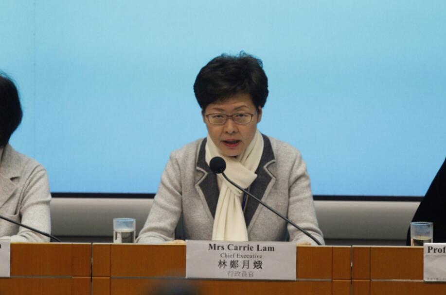 林鄭月娥表示，特區政府将致力儘快恢復穩定的口罩供應