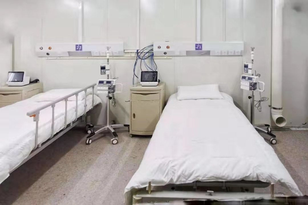 邁瑞為火神山醫院病房完成安裝生命信息與支持設備]受訪者供圖^