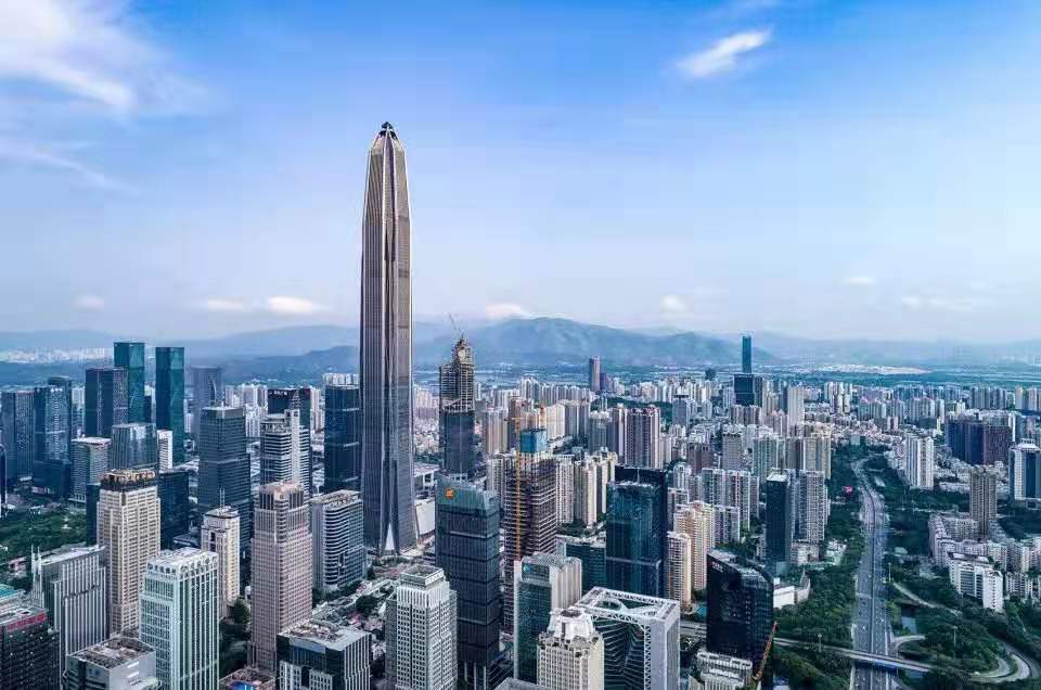 圖中最高樓為深圳平安金融中心C