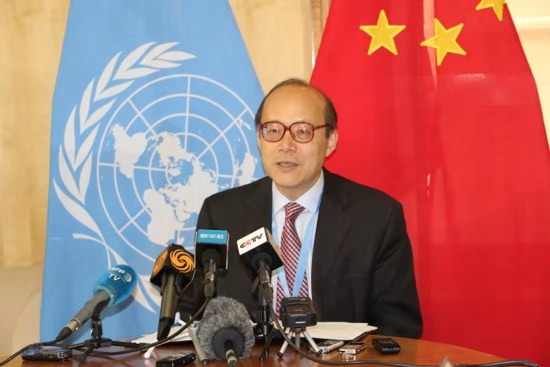 中國駐聯合國日內瓦大使陳旭批評美國干預WIPO總幹事選舉(香港文匯報資料圖)