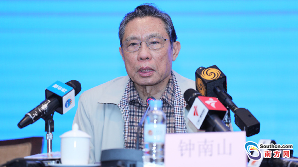 中國工程院院士鍾南山在新聞發佈會上強調u新冠病毒可人傳人vA提醒人們做好個人防護工作C