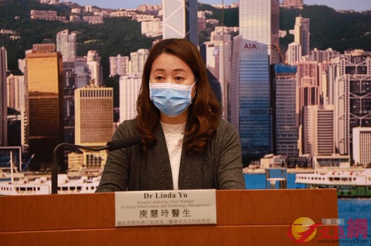 庾慧玲指A醫院不會為沒病徵的市民進行病毒檢測]大公文匯全媒體記者攝^