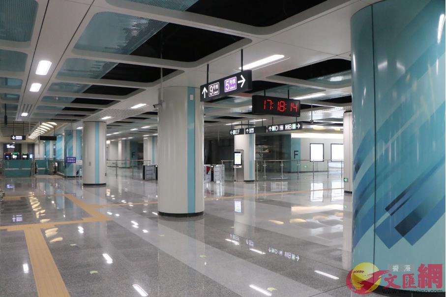 深惠城际铁路将与深圳地铁5号线在前海接驳 ]记者 郭若溪 摄^