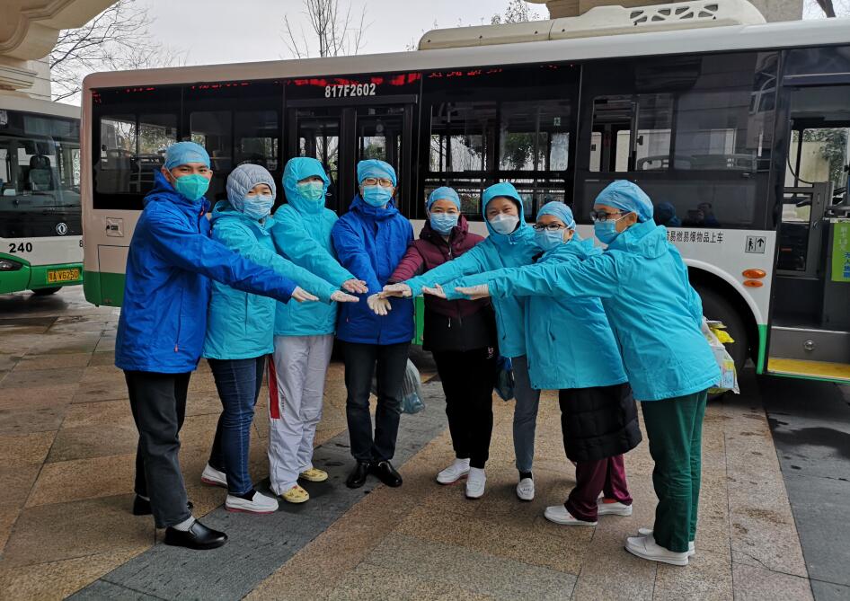 馳援武漢的中山大學附屬第一醫院白衣天使們將迎來特殊的三八節C受訪者提供