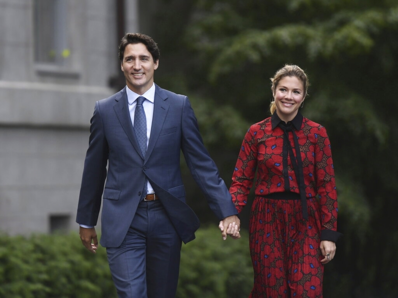 加拿大總理特魯多的妻子冠狀病毒檢測結果呈陽性]美聯社圖^