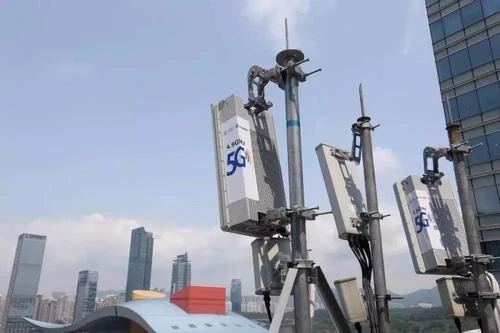 圖為深圳市民中心附近佈局的5G基站