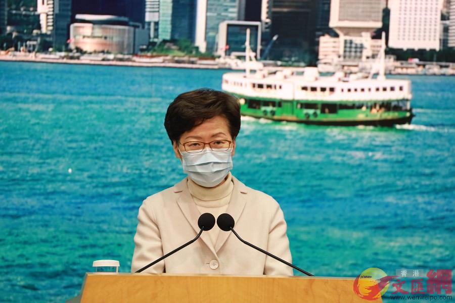 林鄭月娥表示，香港電台有責任支持「一國兩制」原則（大公文匯全媒體記者呂仁欽攝）
