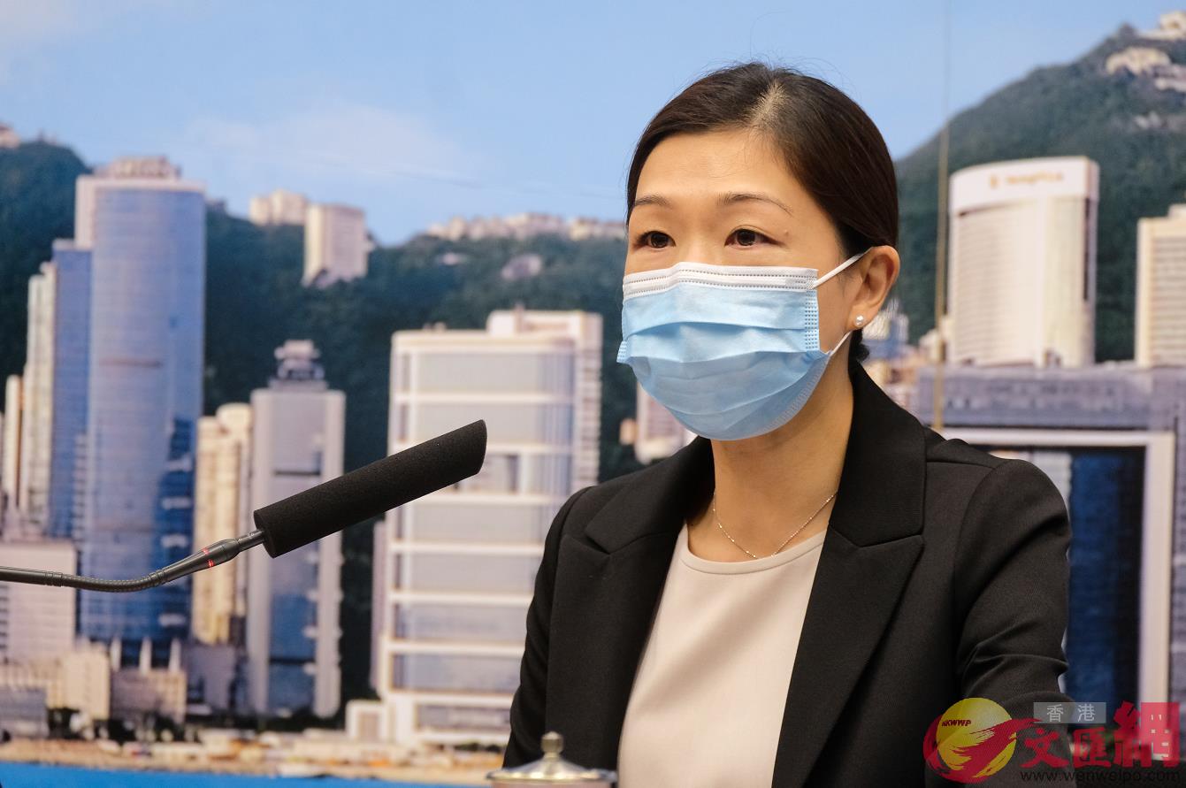 何婉霞指A香港首次出現確診患者中需用到人工肺的個案C]大公文匯全媒體記者麥鈞傑 攝^