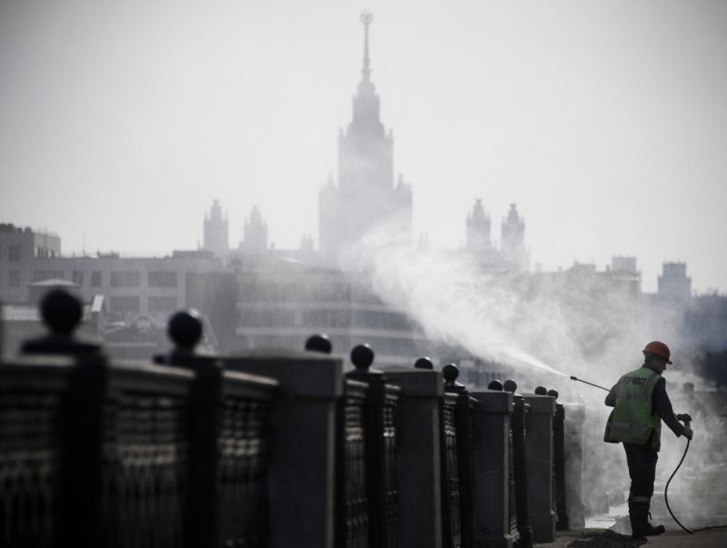 莫斯科新冠疫情告急A推城市通行證限出行]法新社資料圖片^