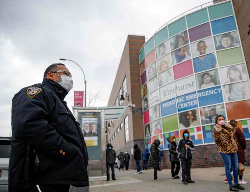 紐約逾兩千警員感染新冠肺炎（美聯社資料圖片）