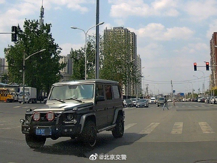 @北京交警 微博圖片。