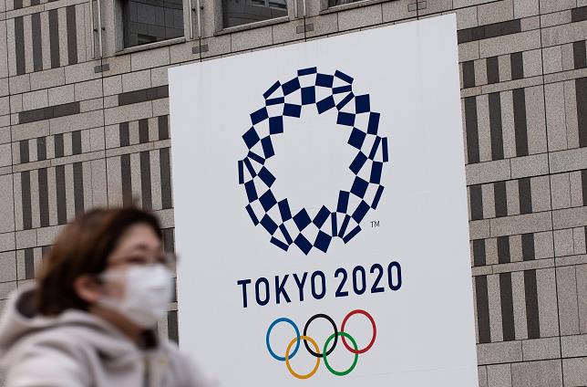 原定於2020年舉辦的東京奧運A因新冠肺炎疫情而延期至明年舉行]法新社資料圖片^