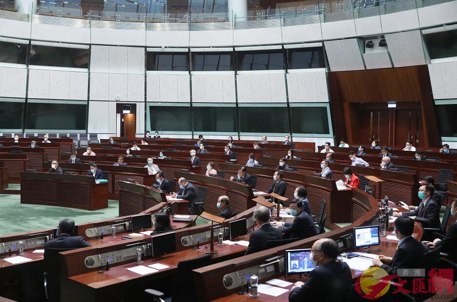 香港立法會今日恢復m國歌條例草案n的二讀辯論 (大公文匯全媒體資料圖片)