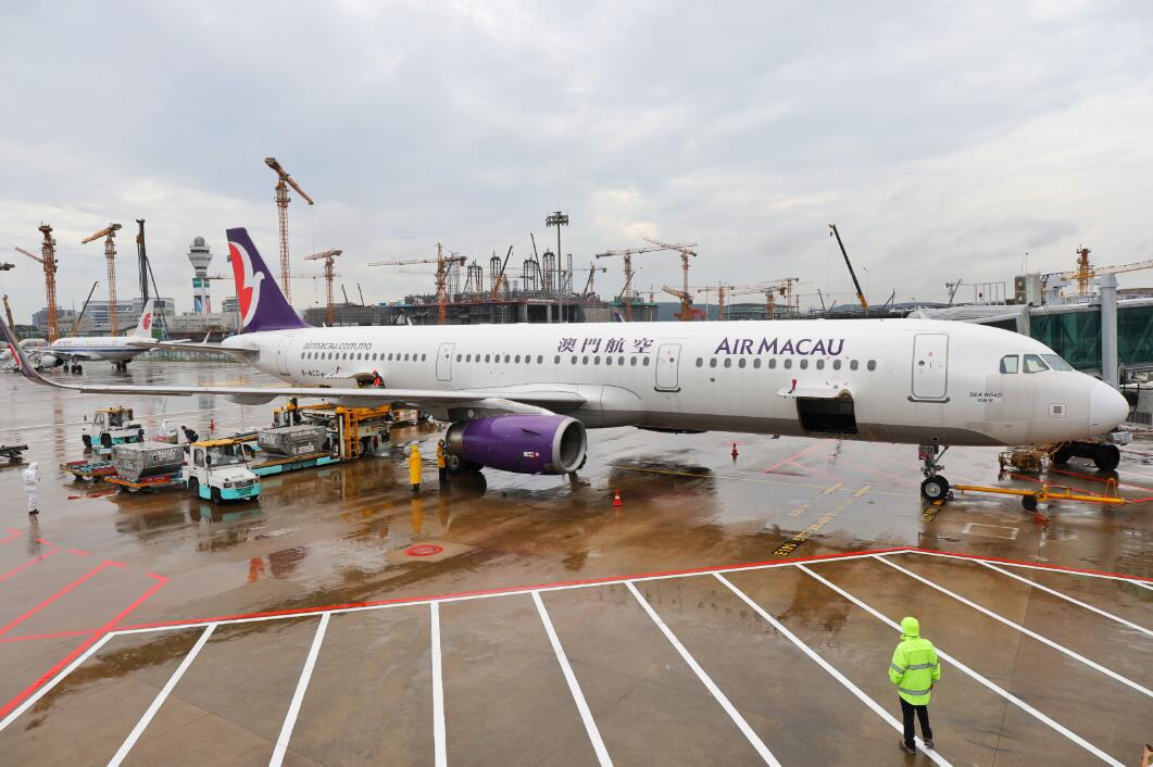 圖為澳門飛來的nx225航班A杭州機場香港等其他國際地區航班將陸續恢復C 浙江傳真