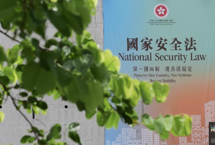 政府發言人表示A美方對香港國安法不恰當的評論A完全是雙重標準的政治操作C(新華社資料圖片)