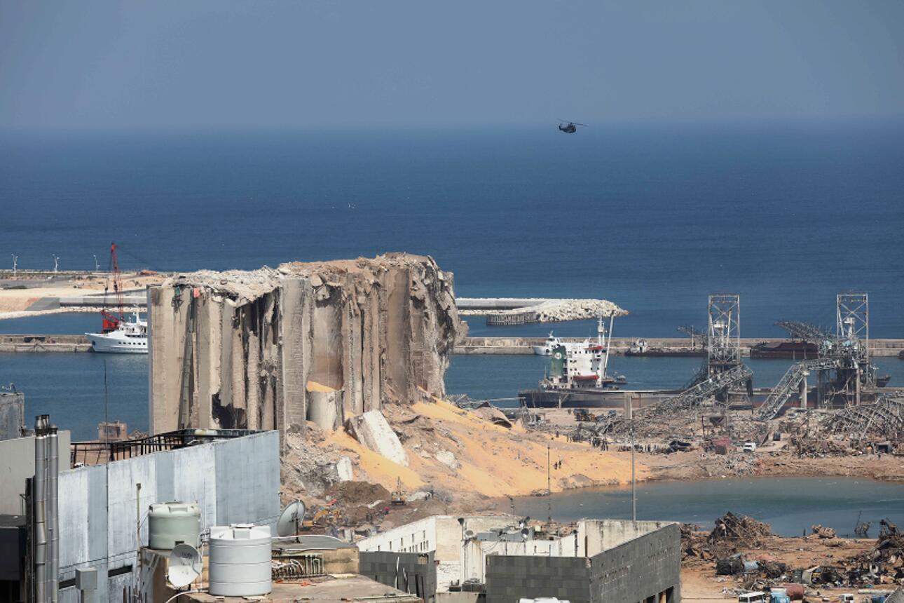 黎巴嫩首都貝魯特港口區4日傍晚發生劇烈爆炸A造成大量人員傷亡C]新華社^