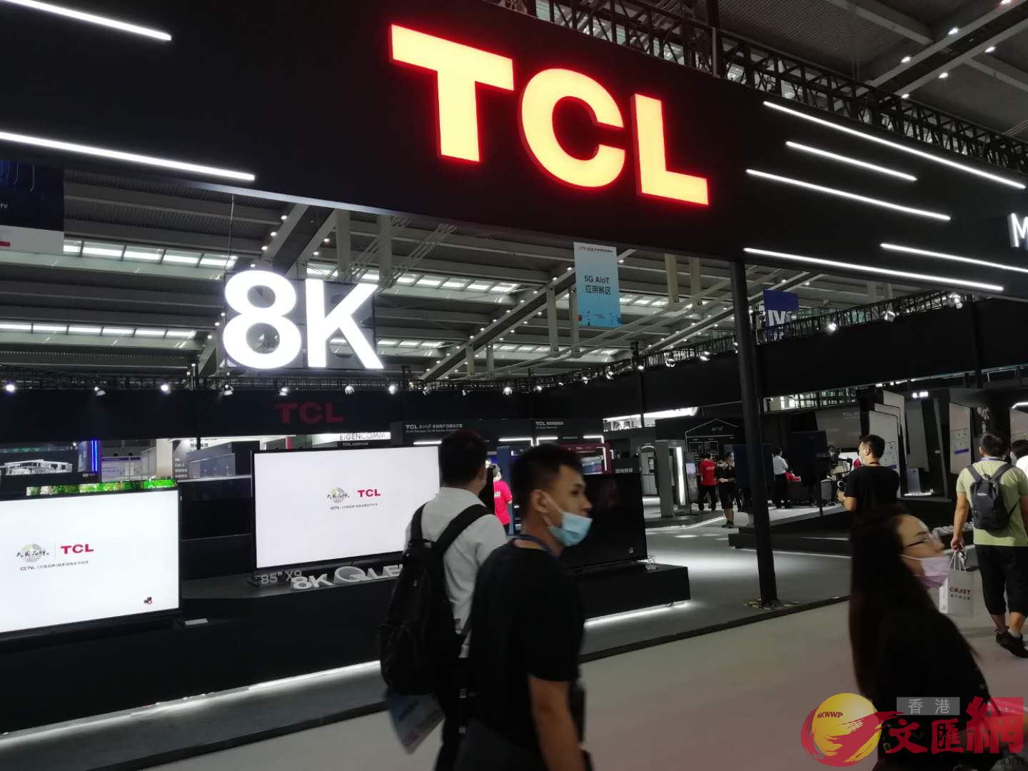  今年電博會吸引了TCLB創維等彩電商家參加 C記者 李昌鴻 攝