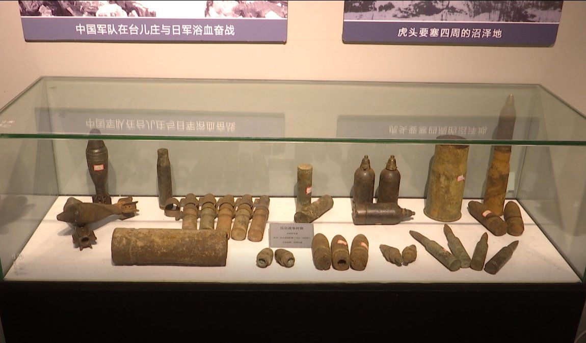 2000多件侵華日軍物品在黑龍江省虎林市的侵華日軍虎頭要塞森之源分館展出C于海江/攝