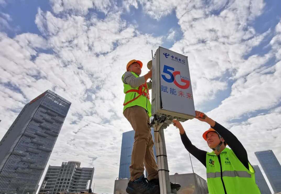 深圳成全球首個實現5G獨立組網全覆蓋城市A圖為深圳中心區搭建的5G設備C