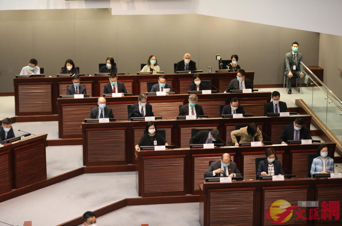立法會內務委員會今日召開特別會議 香港文匯報記者攝