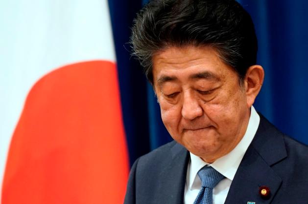 日本首相安倍晉三以健康理由辭職。(法新社資料圖片) 日本首相安倍晉三以健康理由辭職。(法新社資料圖片)