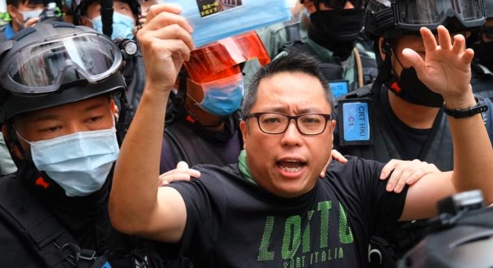 譚得志因涉嫌違反香港國安法被捕C]大公文匯全媒體中心資料圖片^